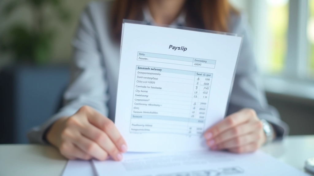 Gros plan sur un bulletin de salaire avec différentes sections et codes expliqués