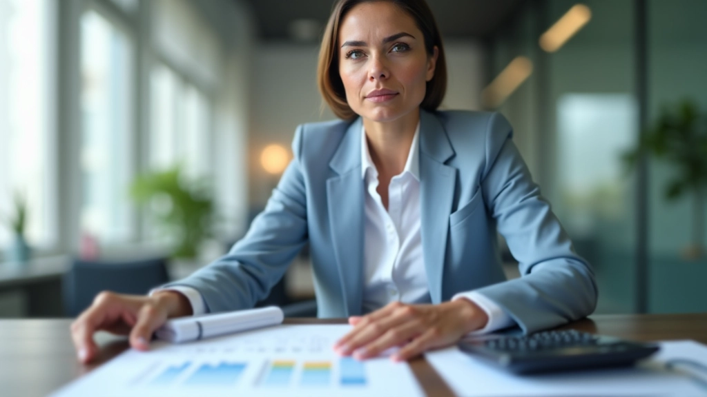 Professionnel analysant des documents de paie avec concentration