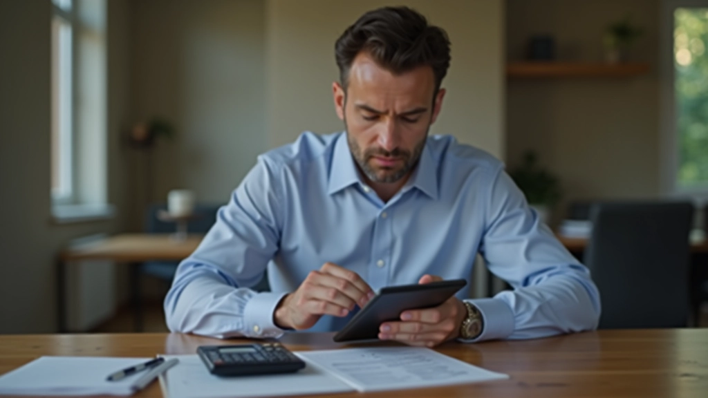 Tableau avec calculs de salaire brut et net sur un bureau